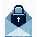 A padlock icon over an email and chat bubble