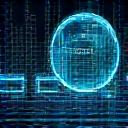 Data packets flowing through a secure network visualization